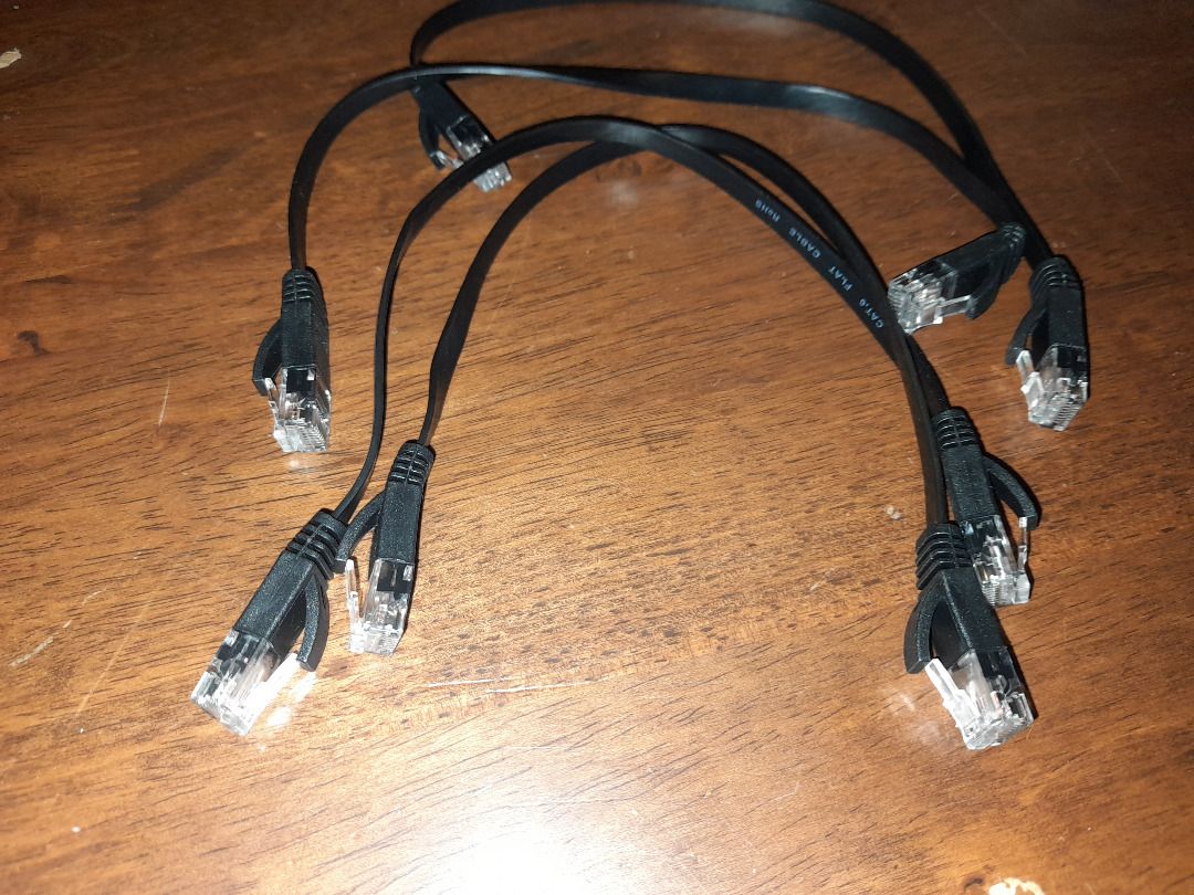**BNEW** Flat Ribbon Internet Network LAN Cable - 1 Foot 4 PCS (Category: Cables & Adaptors) located in Las Pinas. Submitted by ninodpmas (Listing ID 1351509801, Image 1). Description: **BNEW** Flat Ribbon Internet Network LAN Cable - 1 Foot 4 PCS.