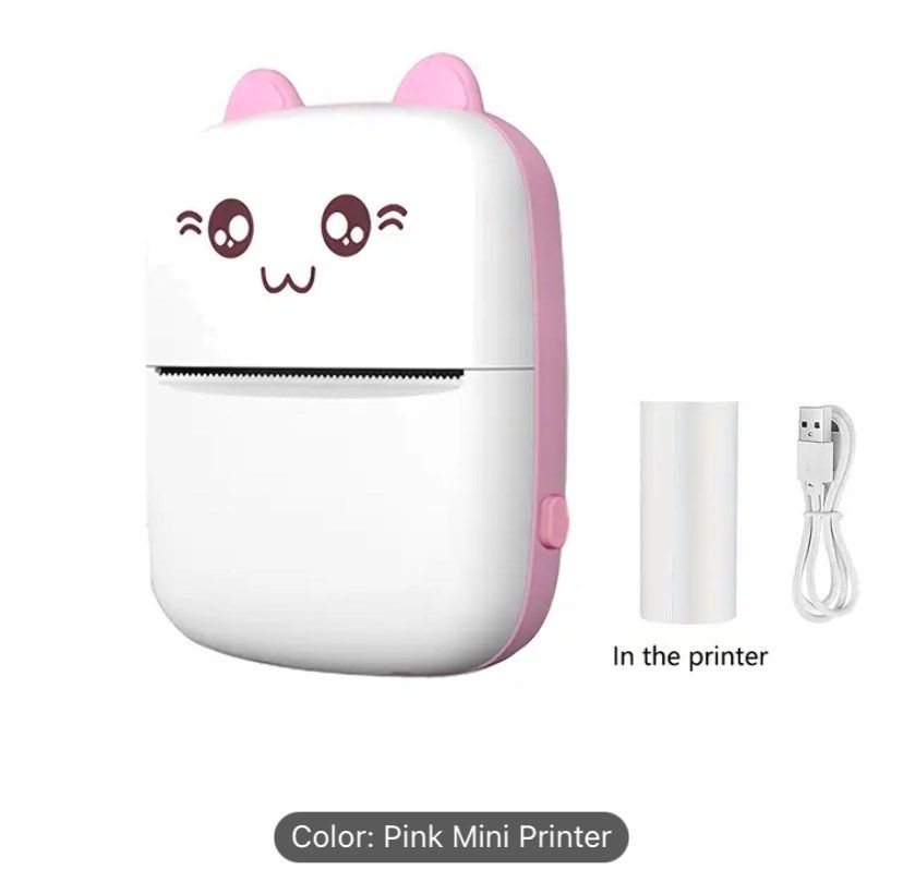 GOTOOGO Portable Mini Photo Printer - USB Rechargeable, Wireless Thermal Label Maker with Wireless, 200dpi High-Resolution Printing, Clear Image Output - Includes 1 Roll of Thermal Paper, Compatible with iOS & for Android, (Category: Printers, Scanners & Copiers) located in Cabuyao City. Submitted by nicoleecloset (Listing ID 1351467919, Image 3). Description: GOTOOGO Portable Mini Photo Printer - USB Rechargeable, Wireless Thermal Label Maker wi