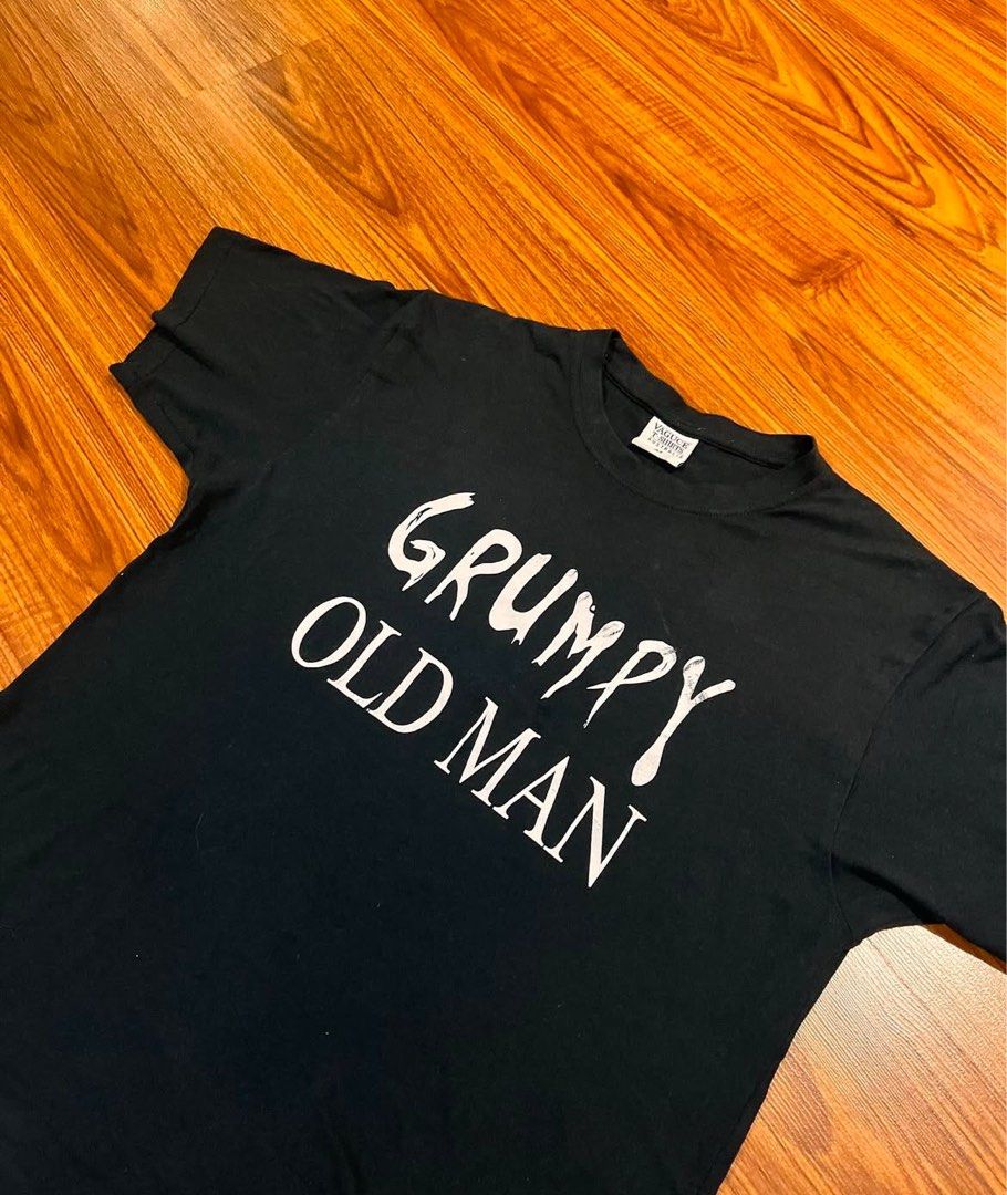 Grumpy Old Man (Category: Tshirts & Polo Shirts ) located in Pasig City. Submitted by ukaygodd (Listing ID 1351602779, Image 2). Description: Grumpy Oldman Vaguce Shirts . Cotton material, screen print No signs of usage, no pinhole Washed also isusuot na lng 🫡 . Size M L27 W21.