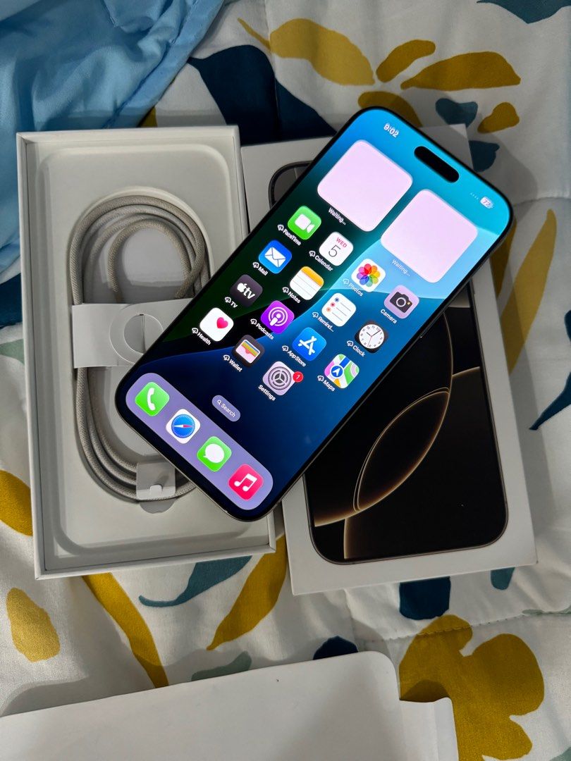 iphone 16 pro max 256gb dual sim good as new (Category: iPhone 16 Series) located in Cainta. Submitted by vine_gadget_shop (Listing ID 1351433358, Image 1). Description: iphone 16 pro max dual sim good as new hk variant complete package all original warranty until october 2025 pick up store greenhills shopping center we accept trade in we accepy credit card and ggives installment we do cod and door to door we ship nationwide for fast transaction 