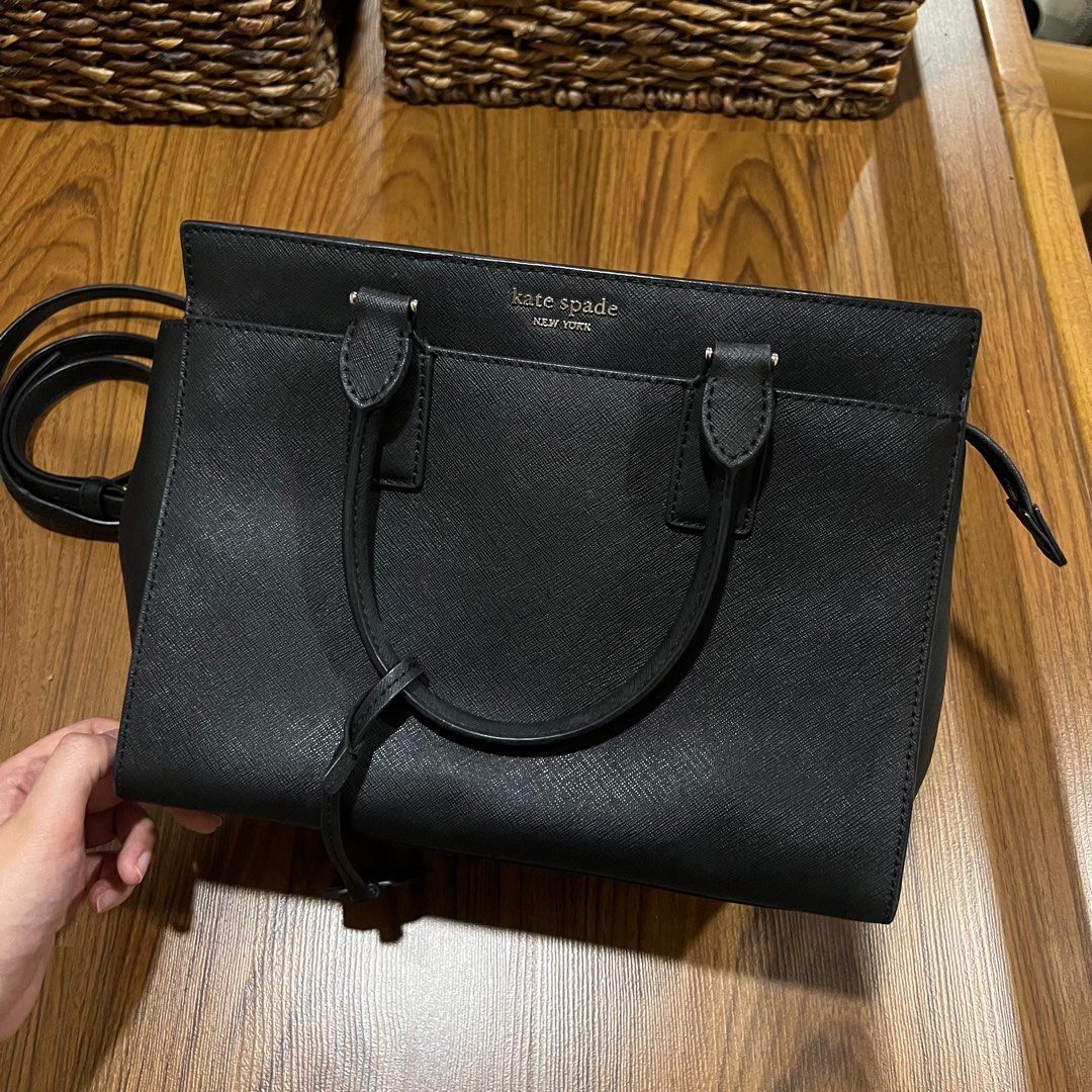 Kate Spade Leather Bag with Sling Attachment (Black) (Category: Luxury Bags & Wallets) located in Quezon City. Submitted by bray_ (Listing ID 1351481926, Image 3). Description: Kate Spade Cameron Street Black Leather Satchel Bag.