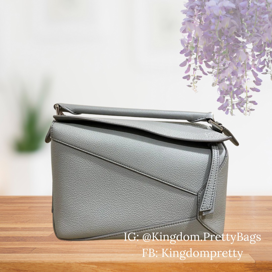 Loewe Small Size Puzzle Edge Top Handle Bag in Grey Pre order Luxury