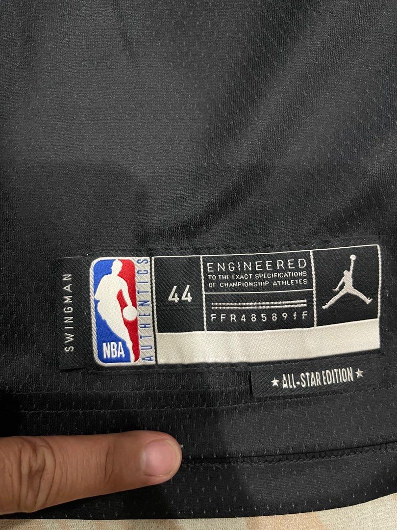 NBA ALL STAR JERSEY original ( Medium ) (Category: Activewear) located in Panabo. Submitted by iameduk1988 (Listing ID 1351584721, Image 2). Description: 1500 NBA All Star Jersey Best fit Medium to semi Large Dimension 20w 30L Condition 9/10 Color rate 9/10 .