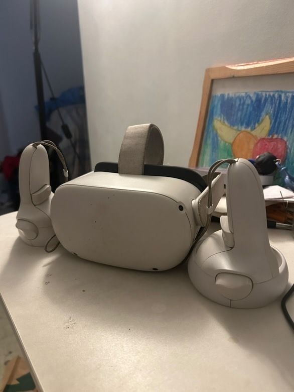 Oculus quest 2 (Category: Others) located in Manila. Submitted by that_kid_beside_you (Listing ID 1351562591, Image 1). Description: complete with, controllers, headset, and charger. .