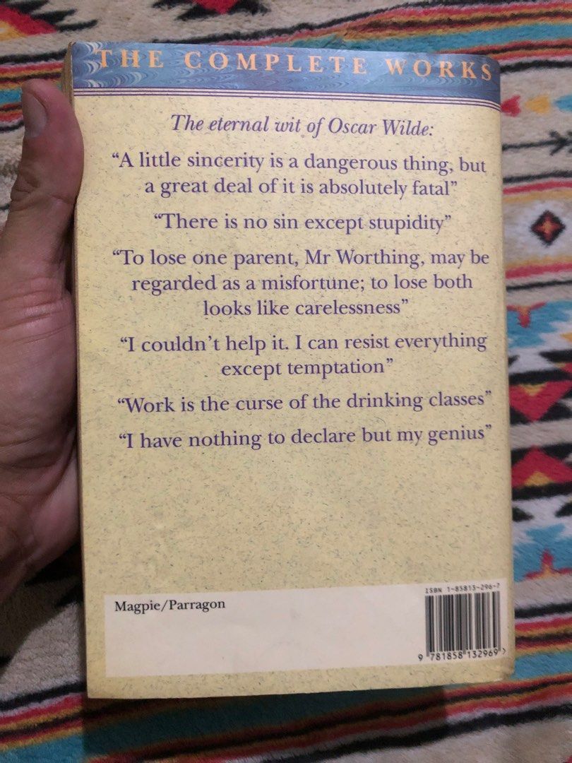 Oscar Wilde complete works (Category: Storybooks) located in Quezon City. Submitted by markgolveo (Listing ID 1351544547, Image 3). Description: Oscar Wilde complete works.