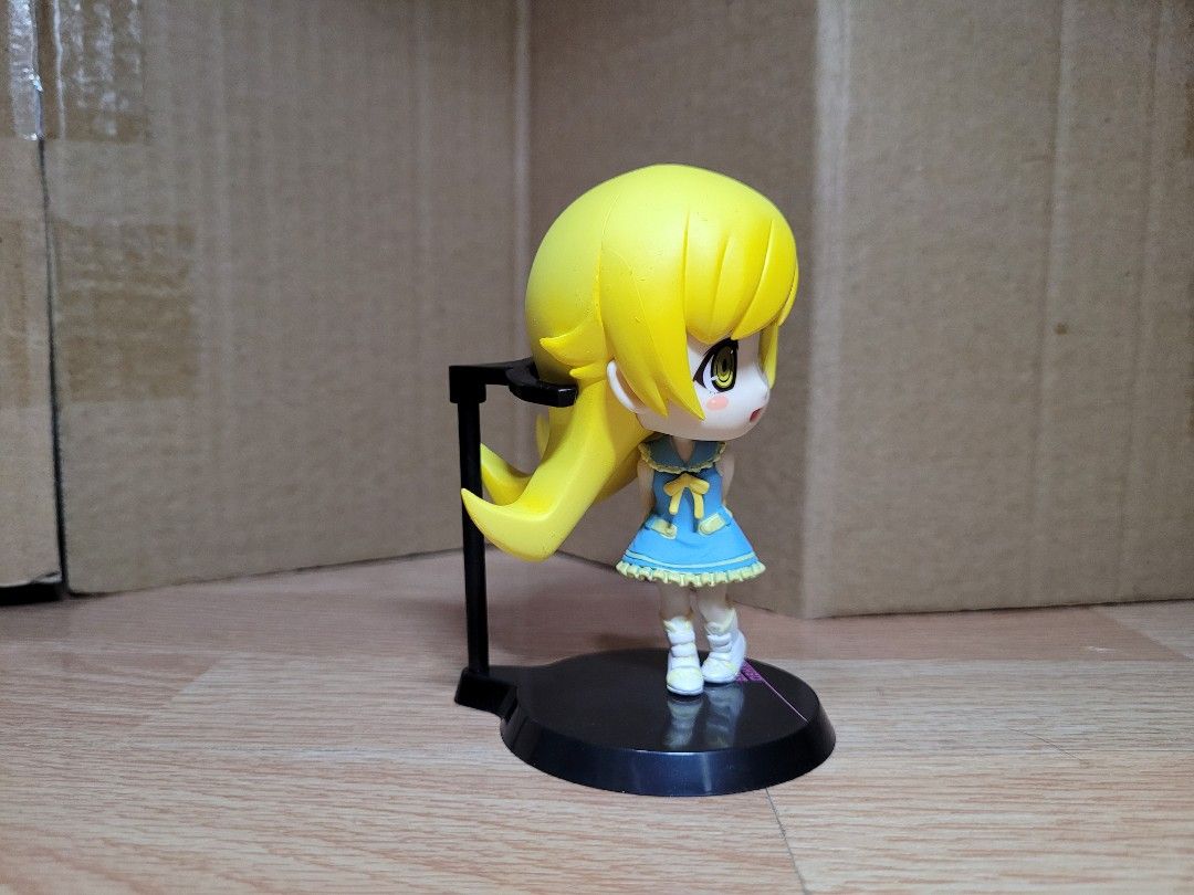 Oshino Shinobu IK Chibi Monogatari Series (Category: Designer & Blind Box Toys) located in Quezon City. Submitted by weejaycollections (Listing ID 1351566676, Image 2). Description: For Sale: Oshino Shinobu Ichiban Kuji Kyun Chara - Loose, expect slight scratches - What You See Is What You Get Rfs: Decluttering MOP: Gcash MOD: LBC cop and Lalamove (sf shouldered by buyer) Location: Quezon City Pm na lang po if may tanong, thanks.