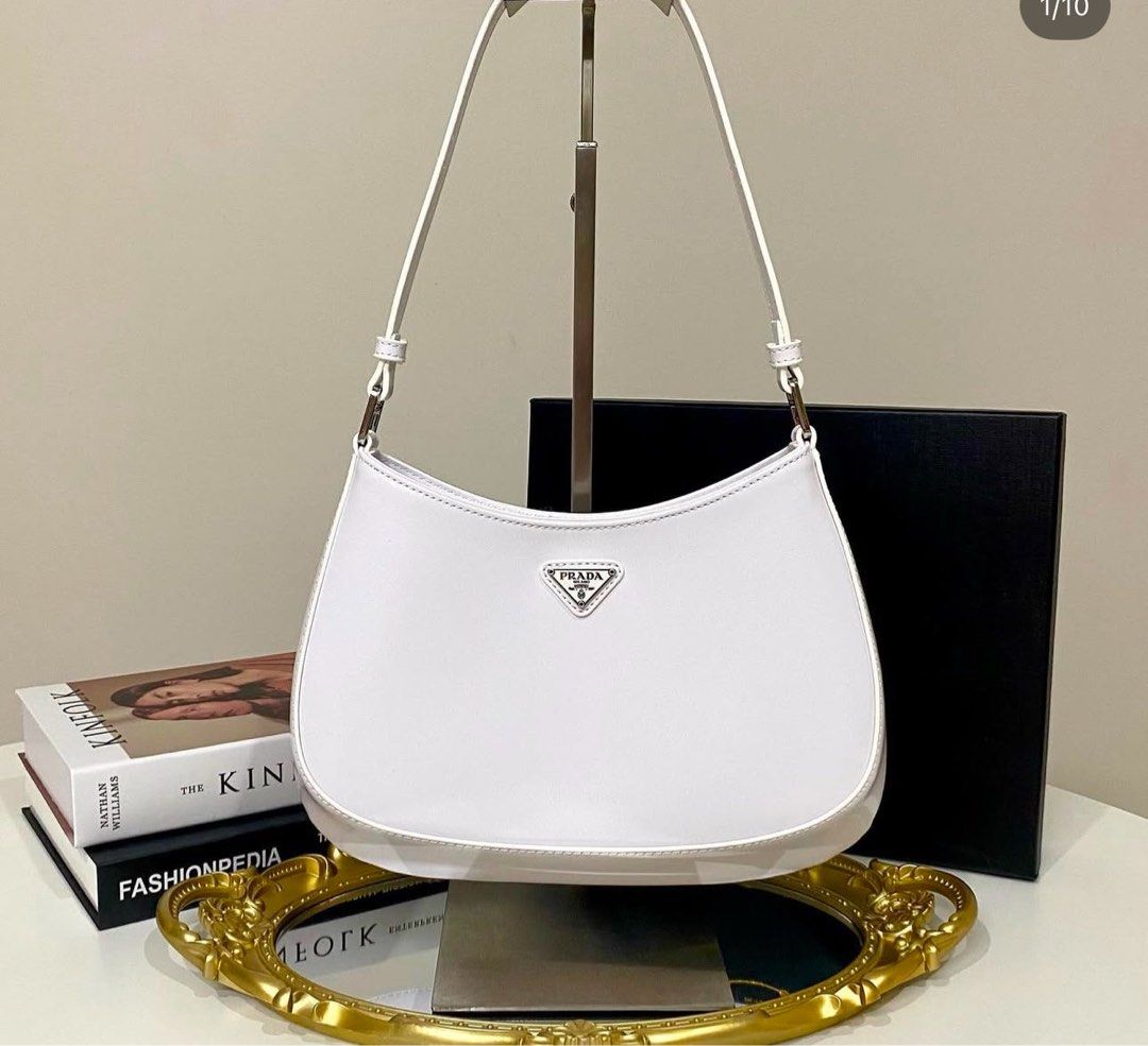 PRD CLEO Shoulder Bag in White Brushed Leather (Category: Luxury Bags & Wallets) located in Angeles City. Submitted by aaaacoreenaaaa (Listing ID 1351430520, Image 3). Description: Excelent condition.