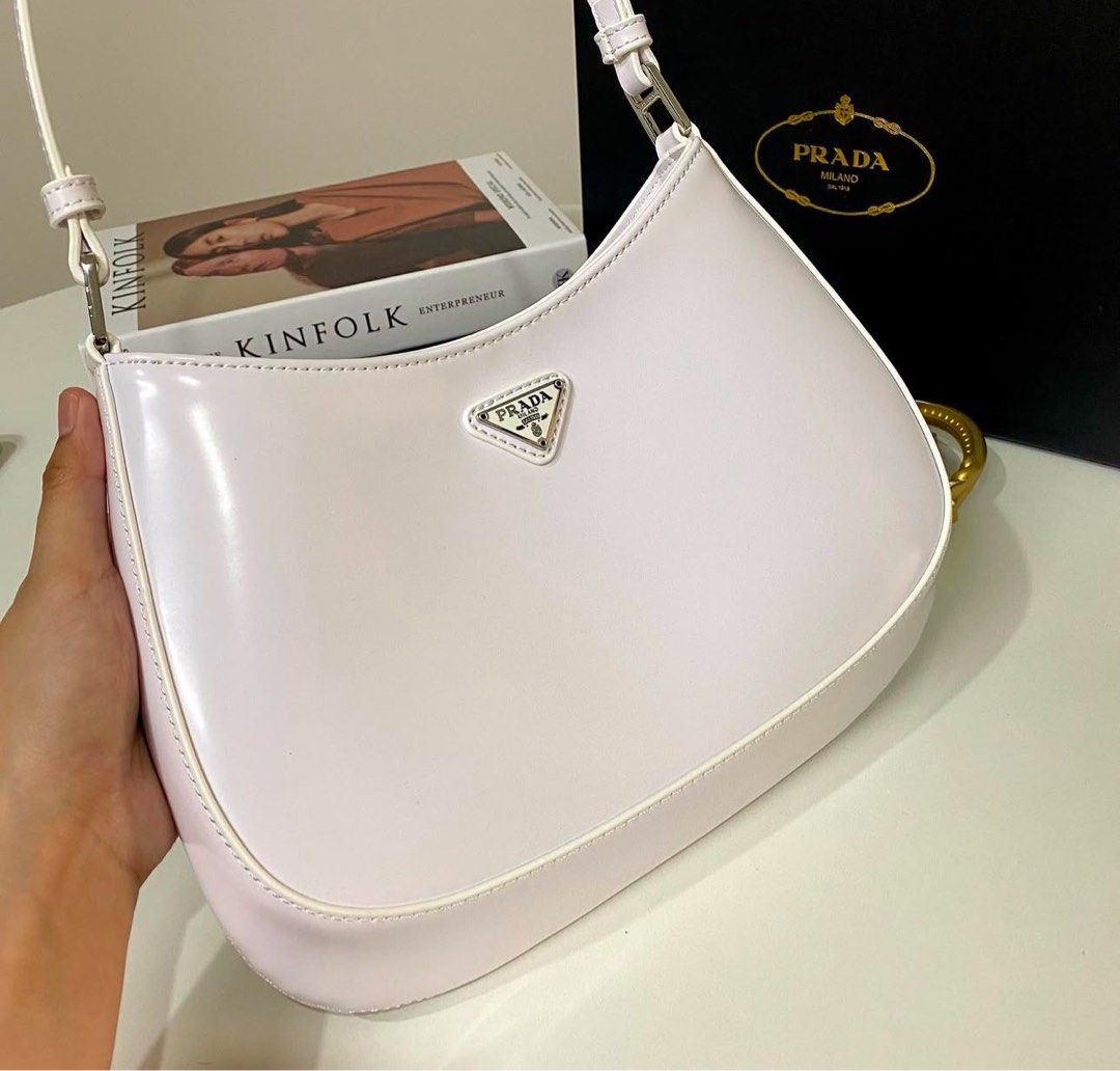 PRD CLEO Shoulder Bag in White Brushed Leather (Category: Luxury Bags & Wallets) located in Angeles City. Submitted by aaaacoreenaaaa (Listing ID 1351430520, Image 2). Description: Excelent condition.