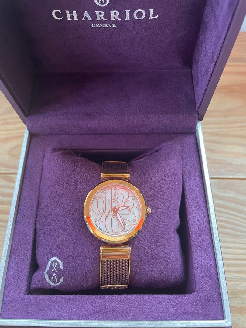 Pre love Authentic Philippe Charriol (Category: Luxury Watches) located in Las Pinas. Submitted by rudy0103 (Listing ID 1351485007, Image 3). Description: Authentic Preloved Philippine Charriol bangle Watch. Rose Gold. Complete inclusions warranty card, box, manual. Bought in Rustan’s .