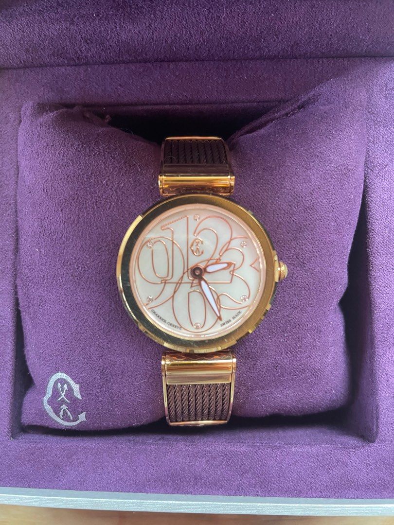 Pre love Authentic Philippe Charriol (Category: Luxury Watches) located in Las Pinas. Submitted by rudy0103 (Listing ID 1351485007, Image 2). Description: Authentic Preloved Philippine Charriol bangle Watch. Rose Gold. Complete inclusions warranty card, box, manual. Bought in Rustan’s .