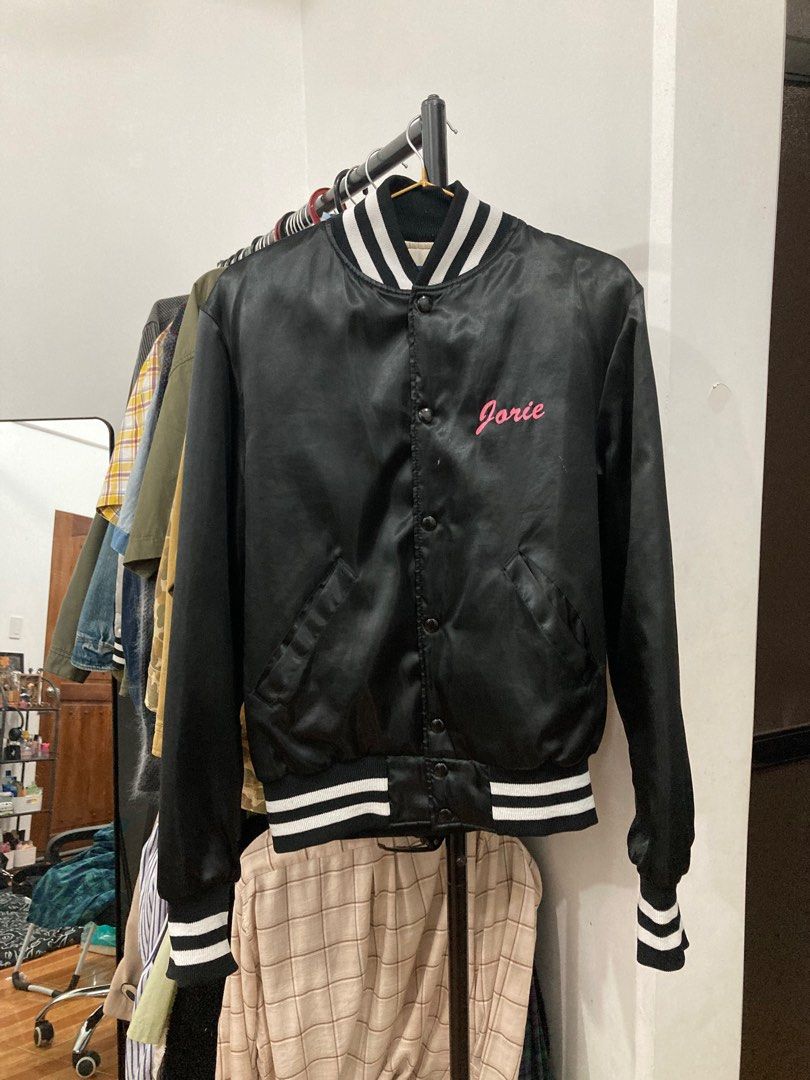 Random varsity jacket (Category: Coats, Jackets and Outerwear) located in Makati City. Submitted by masterofjazz (Listing ID 1351590435, Image 1). Description: W20 L25 .