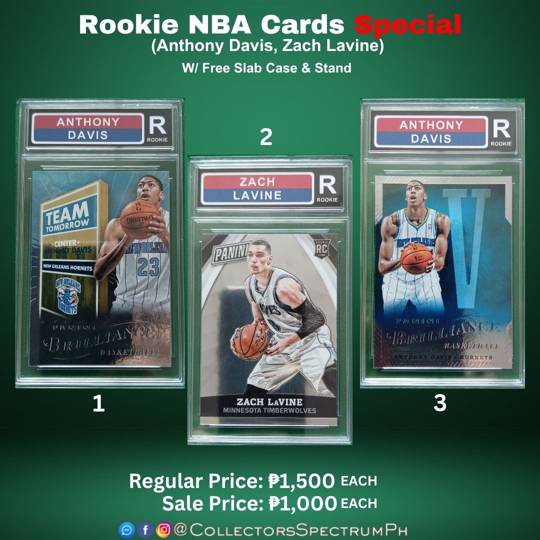 Rookie NBA Cards Special (Anthony Davis & Zach Lavine) with Free Slab ...
