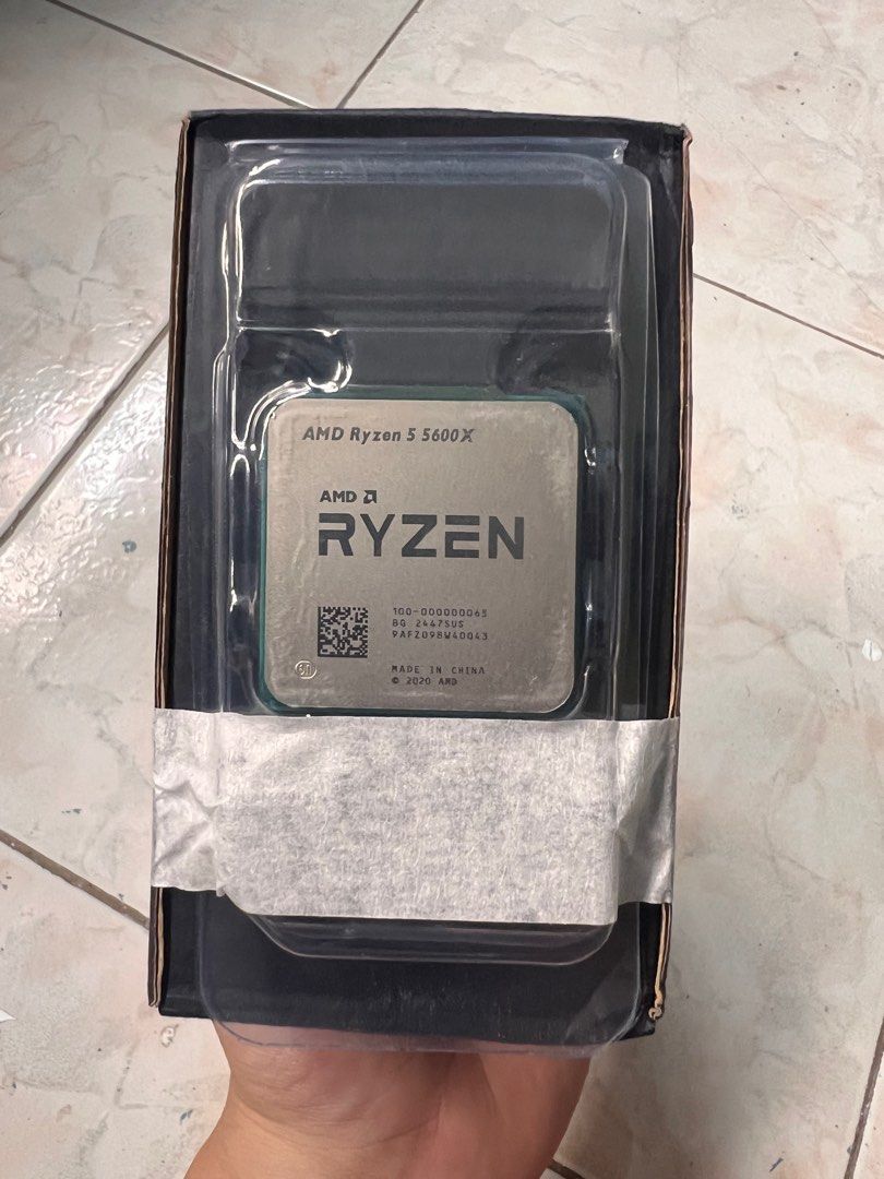 Ryzen 5 5600X (Category: Computer Parts) located in Iloilo. Submitted by lanieeeeeee (Listing ID 1351455507, Image 2). Description: Brand New Ryzen 5 5600X Tray with cooler.