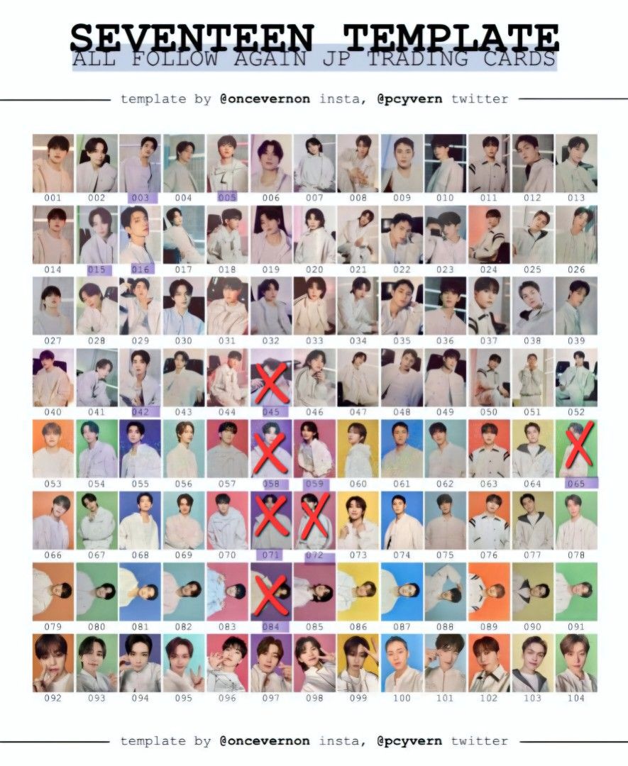 SEVENTEEN FOLLOW AGAIN JAPAN トレカと特典全員 生ハム on X: 