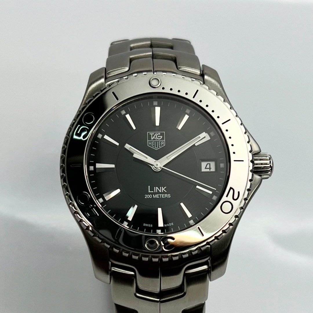 TAG Heuer Link 200 Meter Black Dial WJ1110, Mulus Like New and
