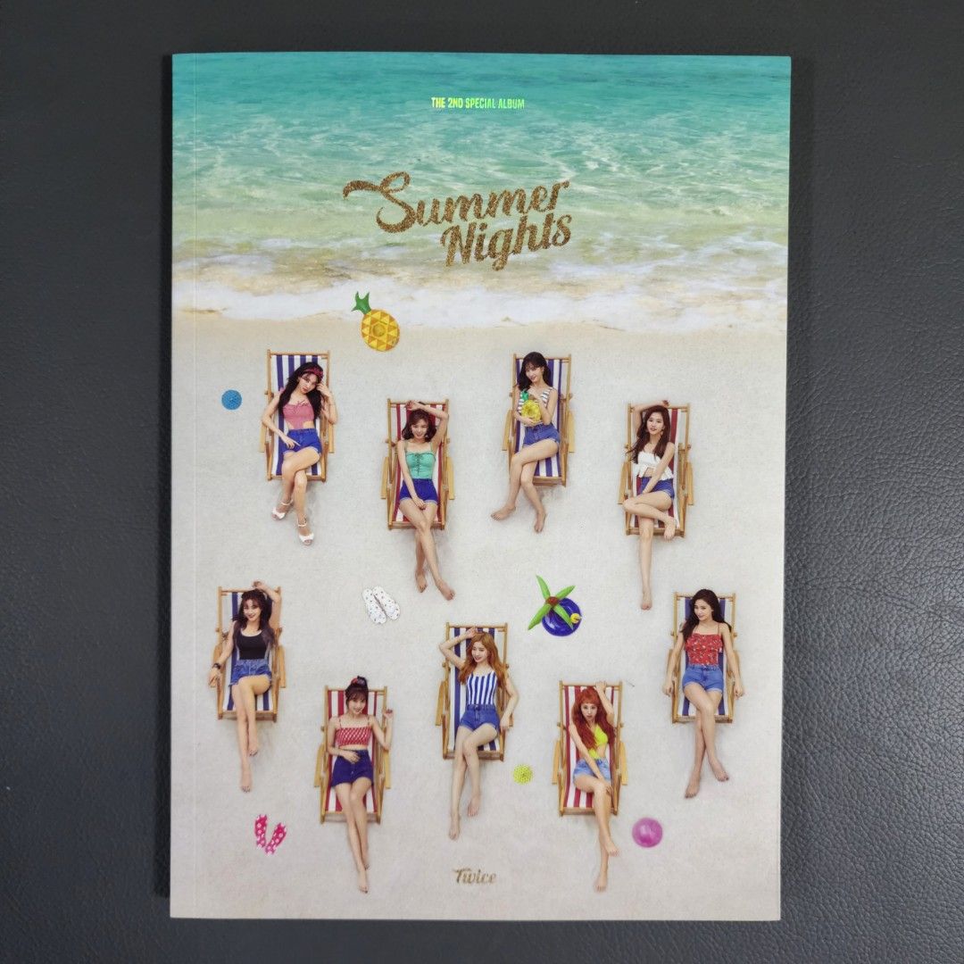TWICE - Summer Nights Album (Category: K-Wave Merchandise) located in Pasig City. Submitted by hyooooo (Listing ID 1351598114, Image 2). Description: These are the actual photos of the item, there is no packaging fee, and this is on hand/ready for shipping. For more inquiries, feel free to send a message. MOD: gogoxpress, j&t, lalamove/grab MOP: gcash, paymaya, bank transfer (PAYO) ______________________________________________ SOLD PER ALBUM - v