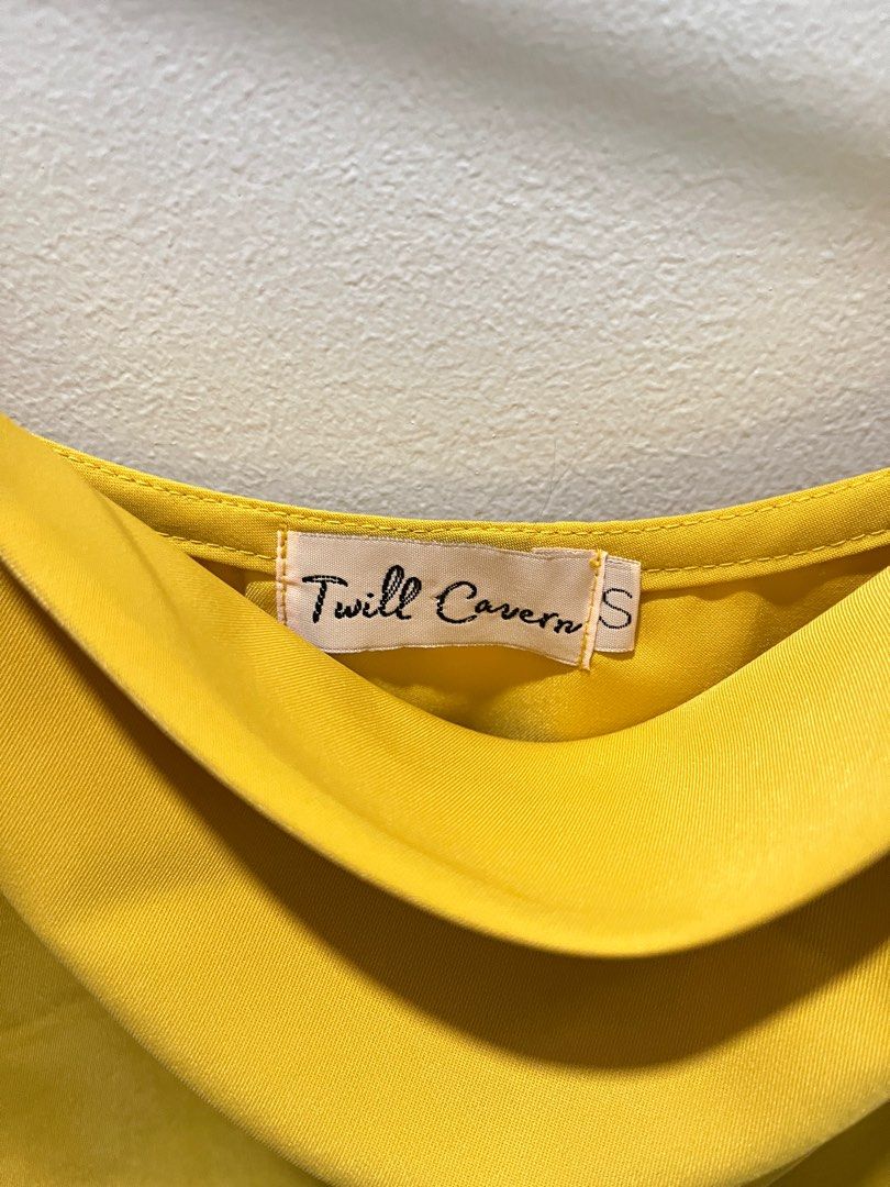 Twill Cavern Shanti Dress (Category: Dresses) located in Quezon City. Submitted by umsph (Listing ID 1351521819, Image 3). Description: Twill Cavern Shanti Dress - Yellow Size S Used only once for an event! GCash Payment Same day delivery or gogo xpress C/o buyer Rfs: declutter Can give discounts if you purchase more than 1 item -> check out my shop @umsph.