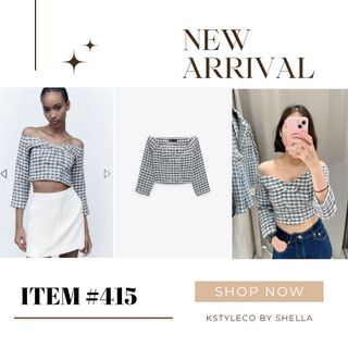 Zara Tweed Top