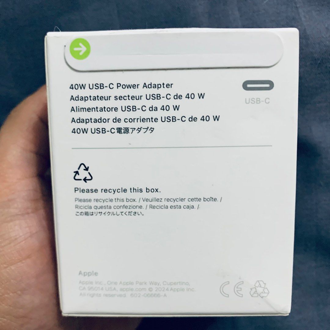 Apple USB-C 40W New Compact Power Adapter (Category: Chargers & Cables) located in Manila. Submitted by walsgadsaccesorries (Listing ID 1351668142, Image 2). Description: iPhone Charger Fast Charging, 40W USB C Wall Charger Apple MFi Certified Dual USB-C Port Power Adapter with 1 pack 6FT USB-C to Lightning Cable for iPhone16/15/14/13/12/11/XS/XR/X/iPad/I-pod/Apple Watch,Airpods Series,etc. .
