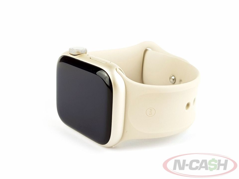 Apple Watch Series 8 GPS 41mm Starlight (Category: Luxury Watches) located in Quezon City. Submitted by luxury_by_n-cash (Listing ID 1351693490, Image 2). Description: N-Cash Pawnshop "Instant Cash for Bags, Watches, Cars, and Electronics" https://www.ncash-pawnshop-philippines.com/ Apple Watch Series 8 GPS 41mm Starlight MNP63ZP/A Appearance is 9.8 out of 10 Perfect working condition Complete retail package with original box Php 13800 Short on c
