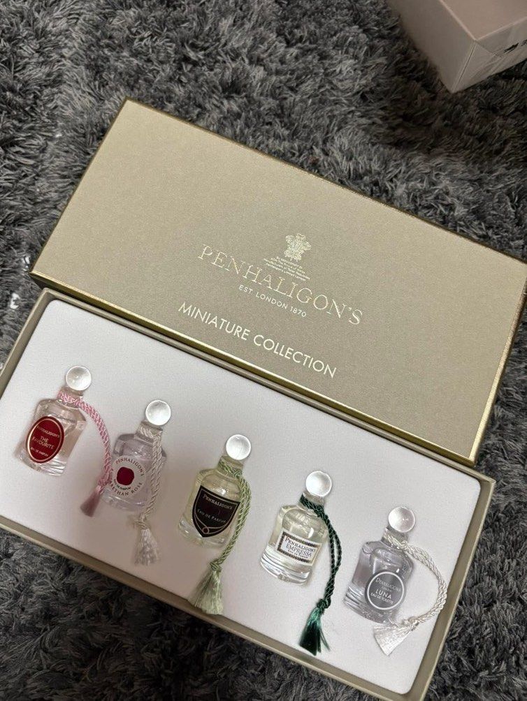 Authentic Penhaligon's Miniature Collection (Category: Fragrance & Deodorants) located in Paranaque City. Submitted by TcAnne (Listing ID 1351636925, Image 1). Description: 100% Authentic Penhaligon's Miniature Collection US bought Moneyback if proven fake.