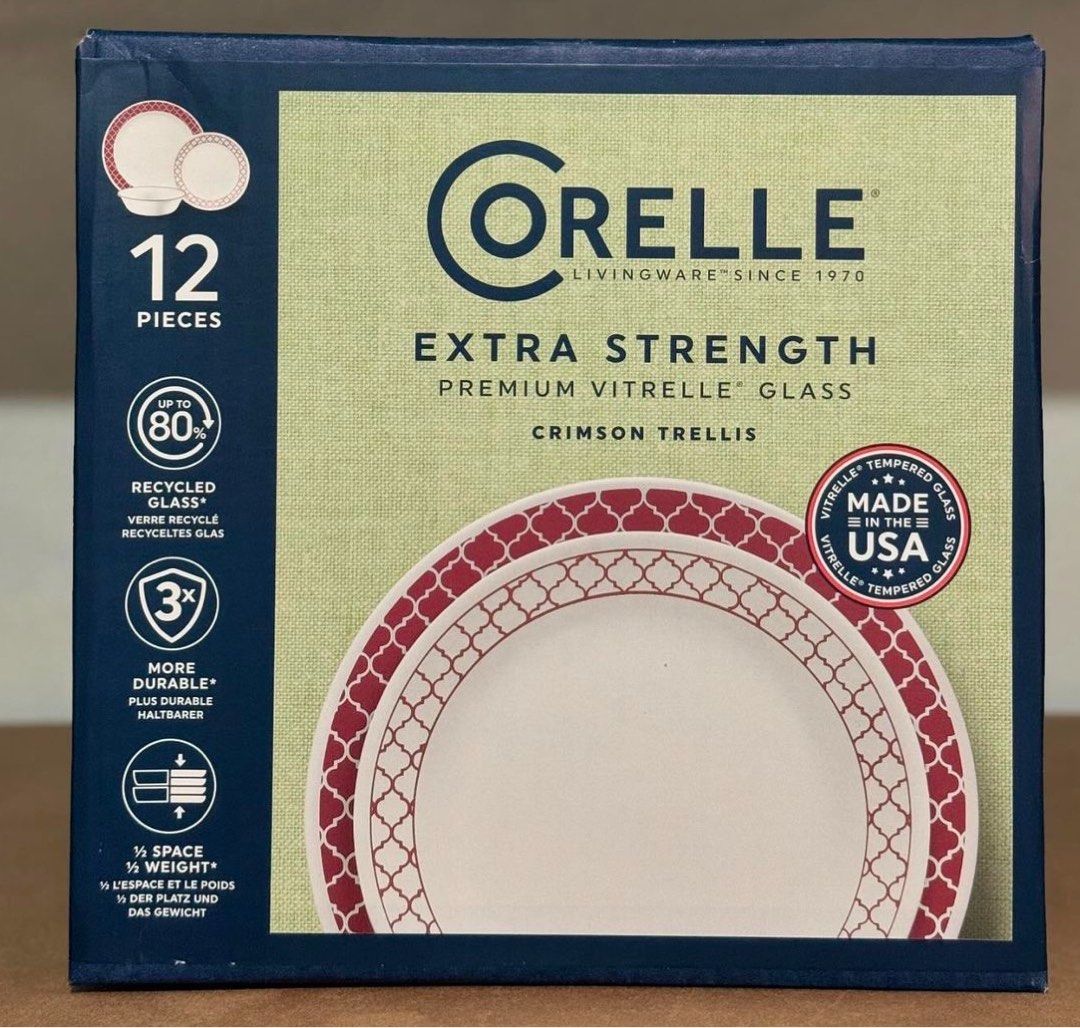 Corelle Classic Corelle Premium Vitrelle Sets (Category: Dinnerware & Cutlery) located in Mabalacat. Submitted by ma.savedbygrace (Listing ID 1351763282, Image 3). Description: CORELLE Sets from US Balikbayan Box 🤍12-pc Corelle Classic - P3,500 🤍12-pc Corelle Premium Vitrelle - P4,500 🤍13-pc Corelle PV with Serving Bowl - P5,500 (bowls of this set are deeper) .