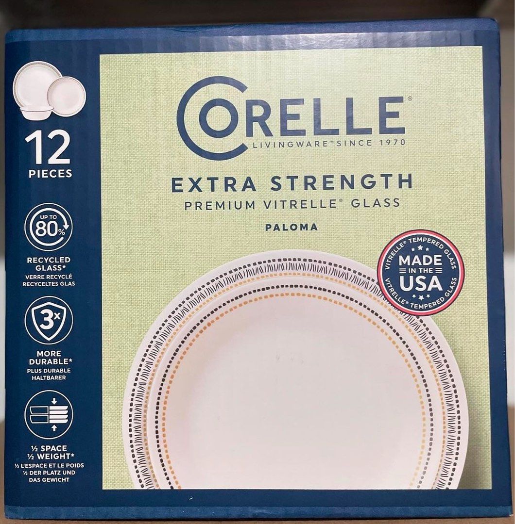 Corelle Classic Corelle Premium Vitrelle Sets (Category: Dinnerware & Cutlery) located in Mabalacat. Submitted by ma.savedbygrace (Listing ID 1351763282, Image 2). Description: CORELLE Sets from US Balikbayan Box 🤍12-pc Corelle Classic - P3,500 🤍12-pc Corelle Premium Vitrelle - P4,500 🤍13-pc Corelle PV with Serving Bowl - P5,500 (bowls of this set are deeper) .