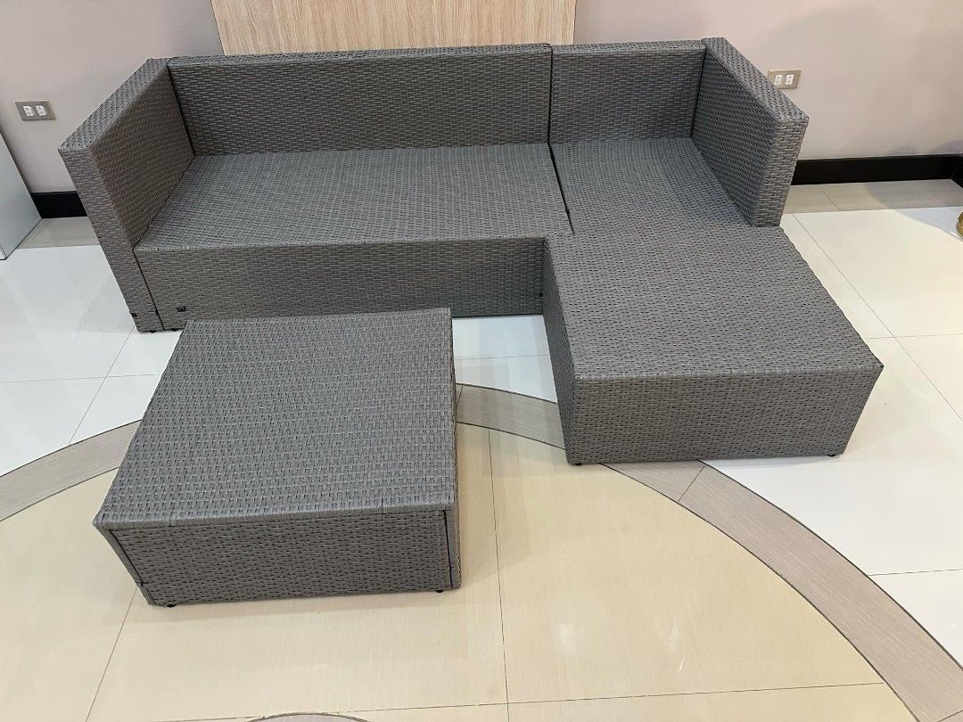 For Sale: Outdoor Sofa Set (Category: Sofas) located in Baliuag. Submitted by krizzy_kris02 (Listing ID 1351743518, Image 3). Description: Brand: Gardenline brand new heavy Duty Good Quality Imported synthetic Rattan with Powder Coated Steel Framing made in Australia may delivery charge.