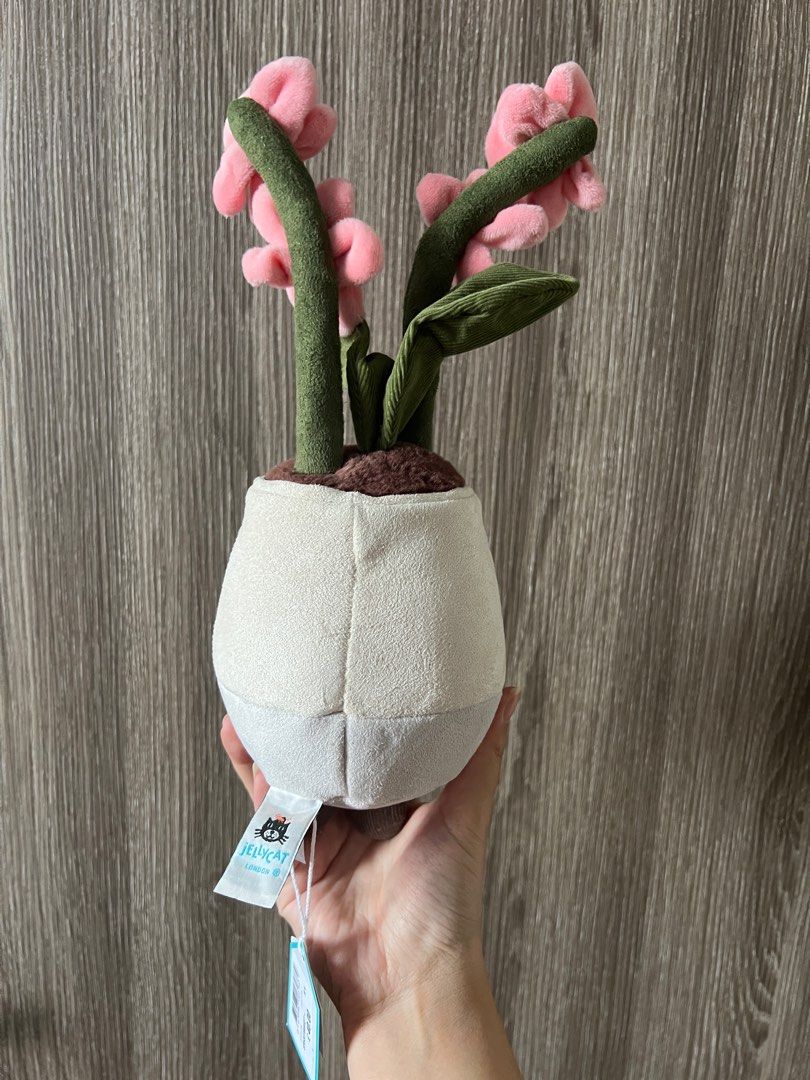  Amuseables Pink Orchid 花瓶　ぬいぐるみ Unboxing Amuseable Pink Orchid from JellyCat Collection | TikTok