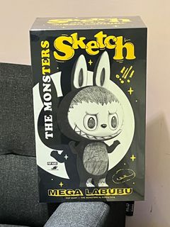【台湾限定】⭐️sketch LABUBU⭐️【未開封】 預購】POP MART 泡泡瑪特MEGA LABUBU SKETCH 400% ORIGINAL系列