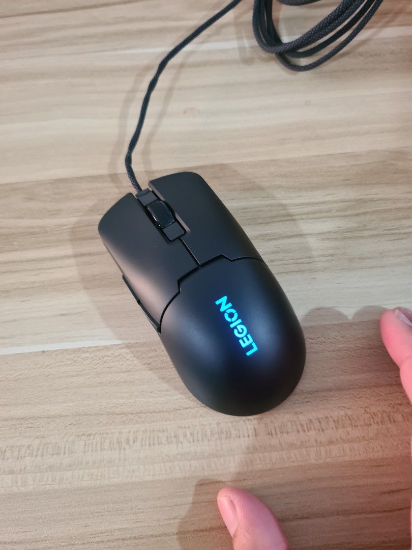 Lenovo RGB gaming mouse (Category: Mouse & Mousepads) located in Quezon City. Submitted by jederonn49 (Listing ID 1351615769, Image 2). Description: Lenovo Legion M300s RGB Gaming Mouse No, box from US. once lang nagamit para subukan, no issues. https://www.lenovo.com/ph/en/p/accessories-and-software/keyboards-and-mice/mice/gy51h47350.