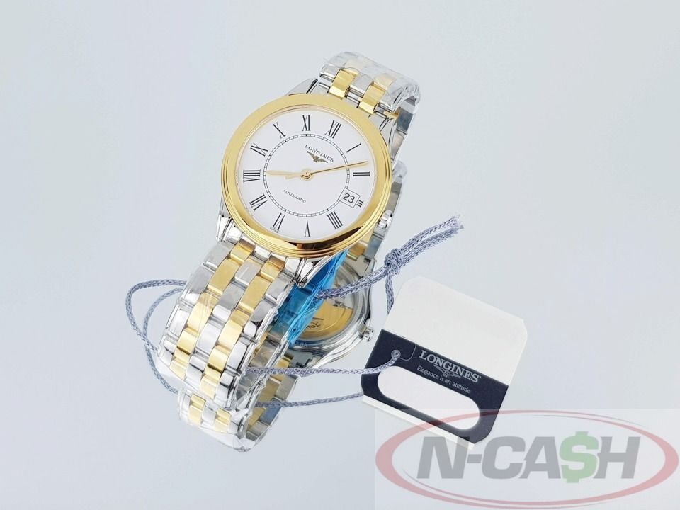 Longines Watches Pawnshop - Longines Flagship Automatic Two-Tone (Category: Luxury Watches) located in Quezon City. Submitted by luxury_by_n-cash (Listing ID 1351659385, Image 3). Description: N-Cash Pawnshop "Instant Cash for Bags, Watches, Cars, and Electronics" https://www.ncash-pawnshop-philippines.com/ Longines Flagship Automatic Two-Tone Ref. L4.774.3.21.7 35.6mm case Automatic movement Brand new Complete standard retail package Selling for