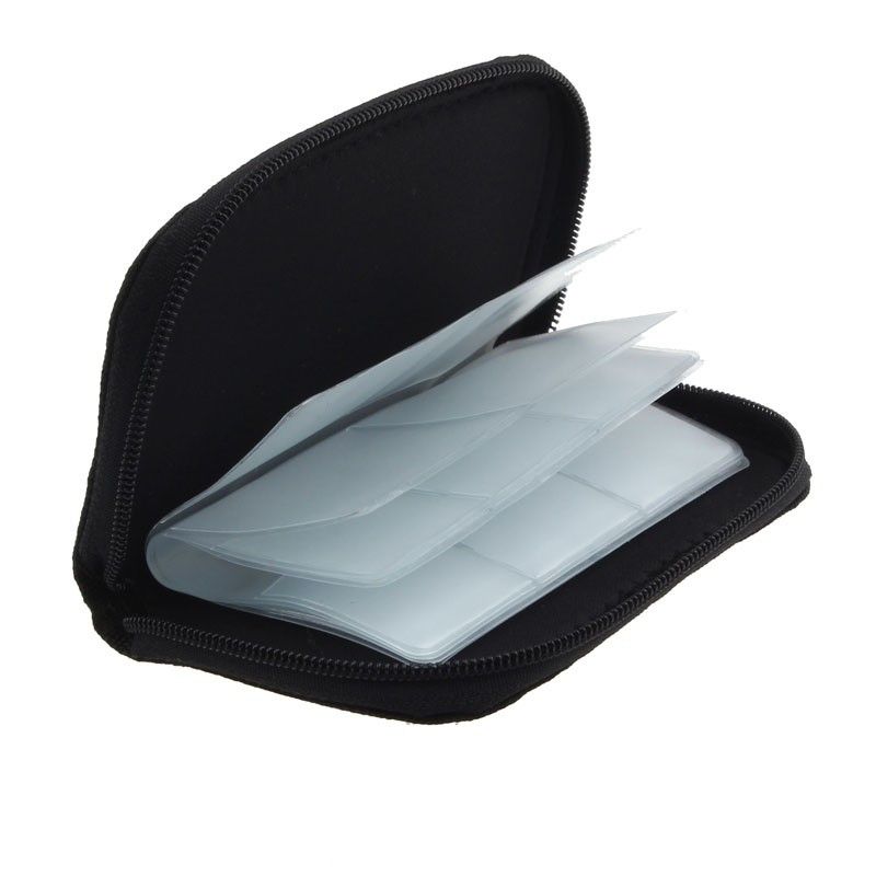 Memory Card Pouch Carrying Case Storage Bag Micro SD MMC CF SDHC Holder 20 Slots62863066323458113
