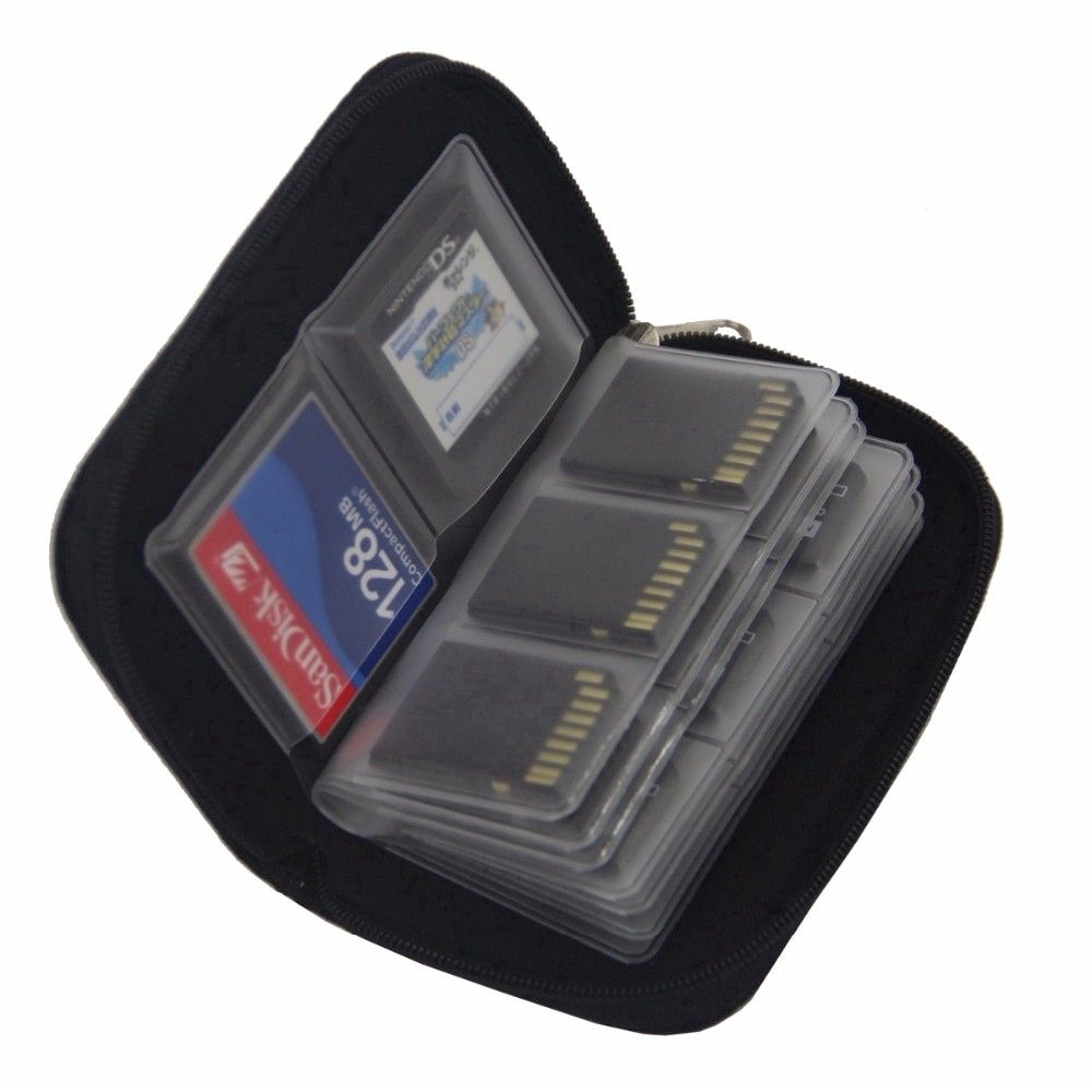 Memory Card Pouch Carrying Case Storage Bag Micro SD MMC CF SDHC Holder 20 Slots62863066323458111