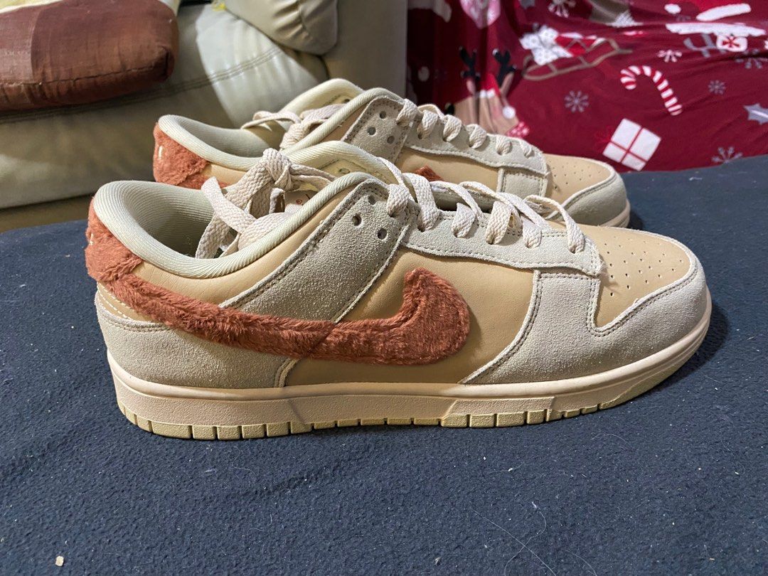 Nike Dunk Low "Terry Swoosh" (Category: Sneakers) located in Manila. Submitted by jeru_313 (Listing ID 1351746242, Image 3). Description: Size: US 10.5 Colorway: Shimmer/Sanddriff/Pearl White/Mars Stone No box Negotiable Payment: Gcash, Maya, or Bank Transfer.