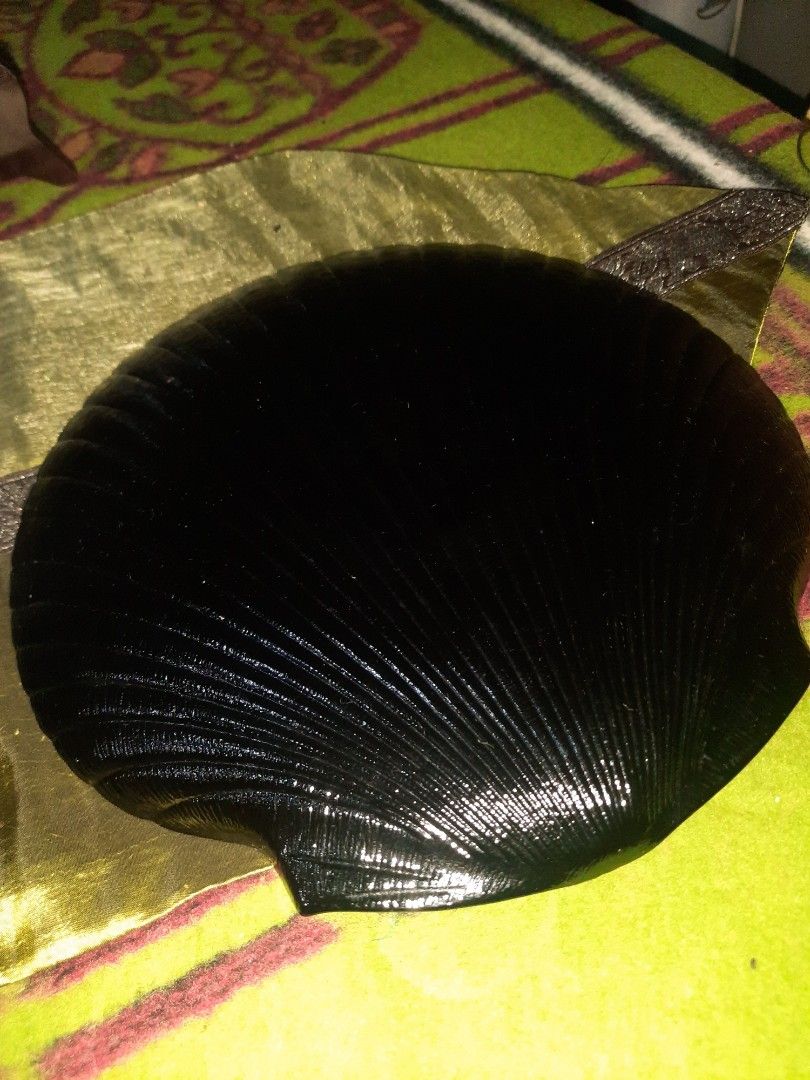 Opalware shell shaped black serving plate 11 " (Category: Dinnerware & Cutlery) located in Manila. Submitted by luckycharm_215 (Listing ID 1351718336, Image 3). Description: VGC Japan origin.
