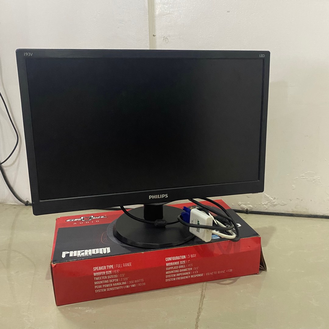 Philips 193V5LSB23 18.5 inch Wide LED Monitor, Computers & Tech ...