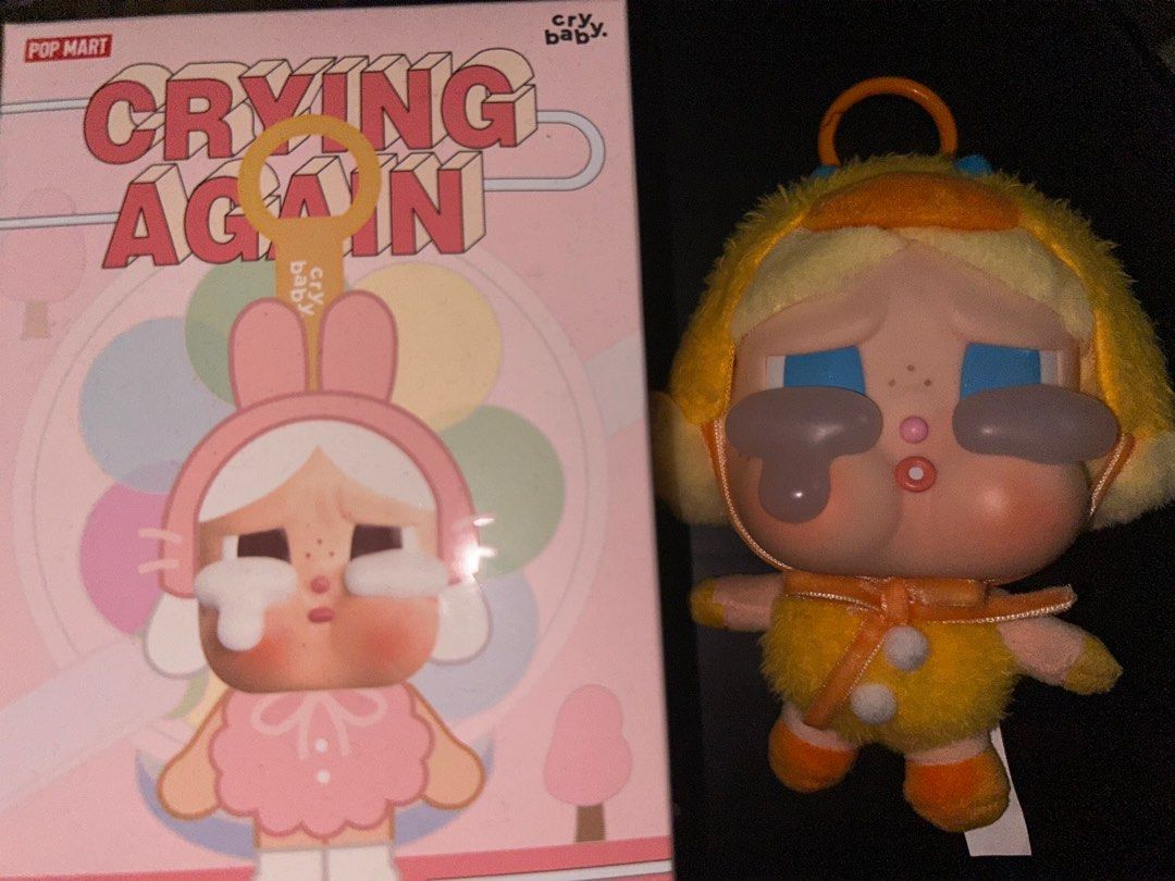 Popmart Crying Again Vinyl Plush Pendant (Duck You) (Category: Designer & Blind Box Toys) located in Manila. Submitted by tyreseig (Listing ID 1351745560, Image 1). Description: -open box, open foil -in good condition (like new) -has card but used sticker.