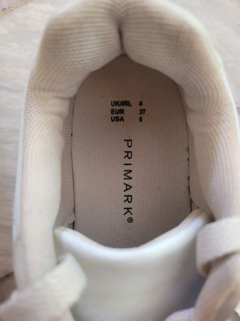 Primark trainers shoes (Category: Sneakers) located in Manila. Submitted by aintsaintseijin (Listing ID 1351639401, Image 2). Description: primark trainers shoes size 6 usa. 37 eu no issue 200 pesos LP.