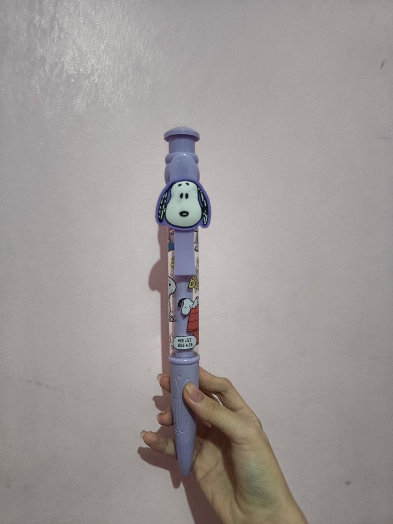 Snoopy Big Ballpen (Category: Stationery & School Supplies) located in Guagua. Submitted by mxrll (Listing ID 1351709893, Image 1). Description: Snoopy Ballpen Working LikE New ‼️ gcash payment jnt courier.