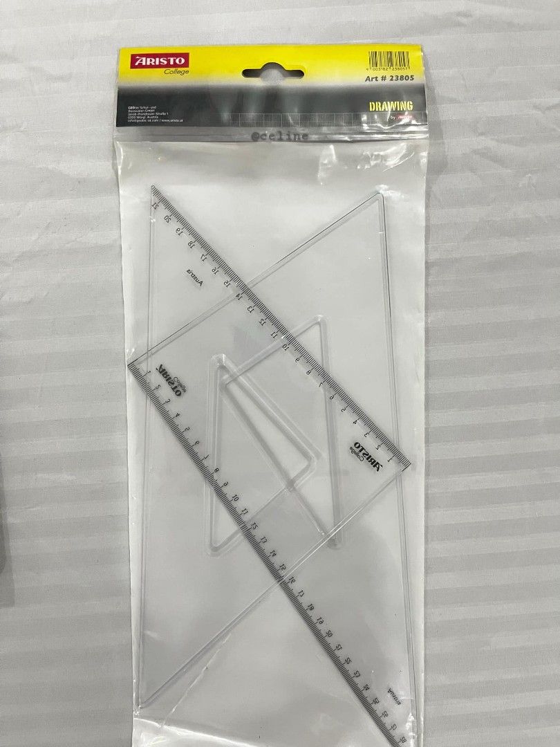 Staedtler Master Set with Compass & Triangles (Category: Stationery & School Supplies) located in Quezon City. Submitted by celine_25 (Listing ID 1351729844, Image 3). Description: •used only for 1 sem (less than 10 plates) • all in good condition • selling for SET only, no tingi Inclusions: Master Set - 0.2 Tech pen - 0.8 Tech pen - ink refill - eraser (unused) Staedtler Compass with Adaptor Triangle - 45x45 - 30x60.