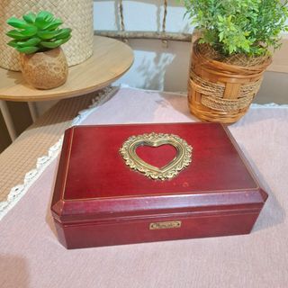 Vintage Sankyo wooden musical jewelry box