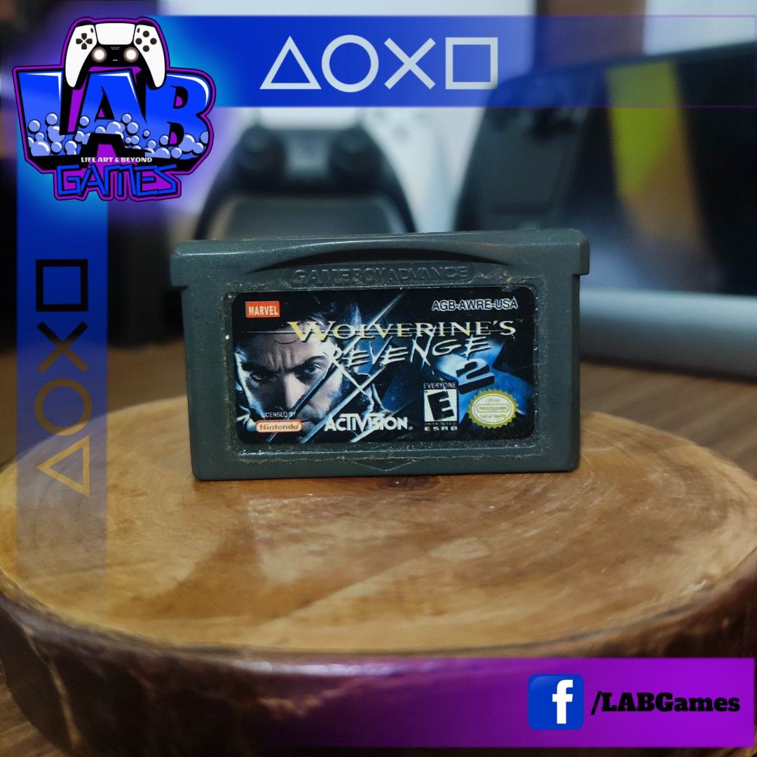 Wolverine's Revenge GBA cart (Category: Nintendo) located in Bacoor. Submitted by labgames (Listing ID 1351625043, Image 1). Description: Wolverine's Revenge GBA cart Condition: ✓Well-used ✓100% working ✓Working Saves Iwas scam sa L.A.B. Games kaya nago-offer kami ng: ✓Lalamove Cash on Delivery ✓Nationwide COD/COP Shipping ✓Video call testing ng items ✓Video call upon pick up ng items.