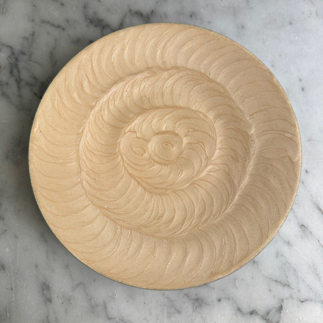 2 Decorative footed plate. For decor or food service. Price is for 2 pieces. (Category: Other Home Decor) located in Singapore. Submitted by just_one_suitcase_2 (Listing ID 1351801507, Image 2). Description: 2 low footed plates. Price is for 2 pieces. Has a shell like shimmery treatment with a gloss finish on a metal base. Made in India and purchased from The One in Dubai about 15 odd years ago. Used for display and also for food service Very mil