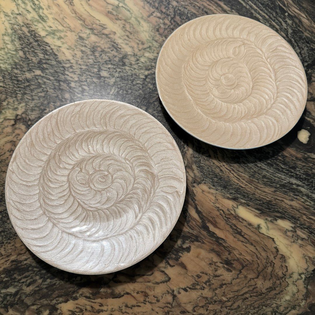 2 Decorative footed plate. For decor or food service. Price is for 2 pieces. (Category: Other Home Decor) located in Singapore. Submitted by just_one_suitcase_2 (Listing ID 1351801507, Image 1). Description: 2 low footed plates. Price is for 2 pieces. Has a shell like shimmery treatment with a gloss finish on a metal base. Made in India and purchased from The One in Dubai about 15 odd years ago. Used for display and also for food service Very mil
