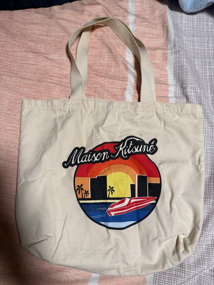 Maison Kitsune COS Tote Bags (Category: Tote Bags) located in Quezon City. Submitted by edward282 (Listing ID 1351791102, Image 2). Description: Selling these preloved A.P.C. Maison Kitsune and COS Tote Bags P2,000 each.