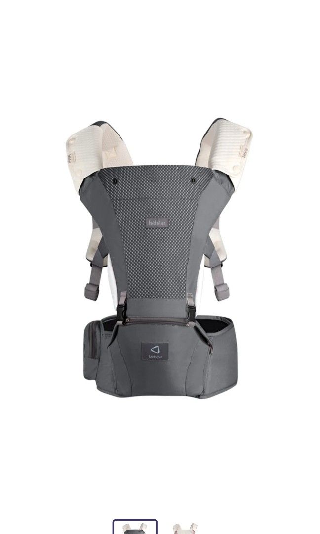 Bebear Baby Carrier (Category: Carriers & Slings) located in Quezon City. Submitted by cashie88 (Listing ID 1351959990, Image 1). Description: Bebear Mesh Plus Hip Seat Carrier Color Gray For 0-36 months old Ultra-lightweight Hip Seat Carrier, only 0.6kg.