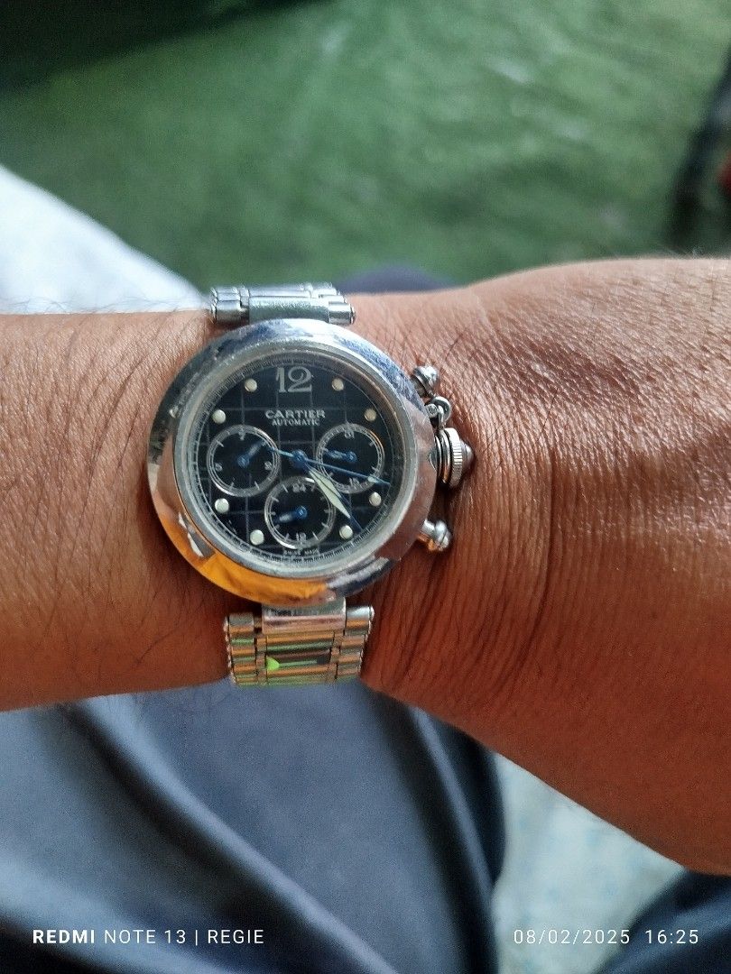 Cartier de pasha automatic unisex watch (Category: Women's Watches) located in Subic. Submitted by regiedaniel01 (Listing ID 1351860403, Image 1). Description: not genuine Cartier add sf 150.