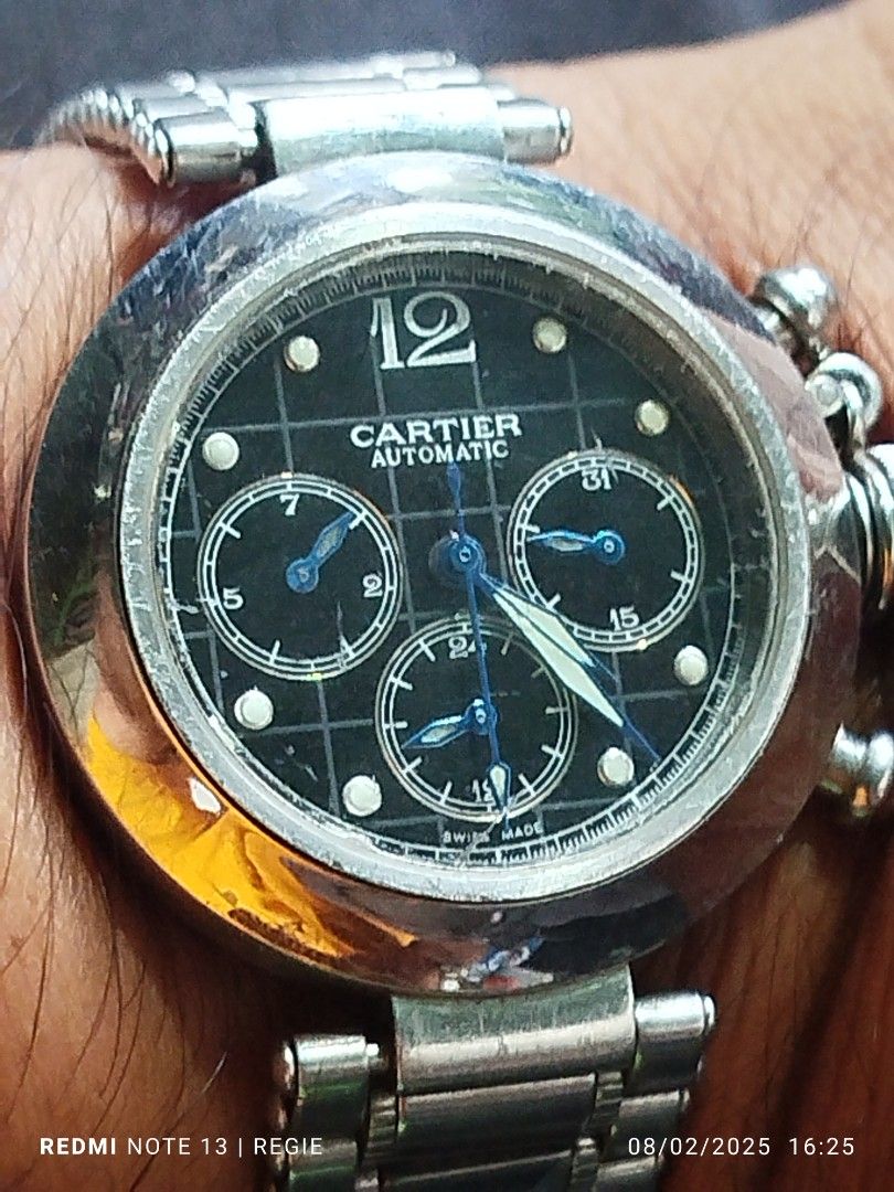Cartier de pasha automatic unisex watch (Category: Women's Watches) located in Subic. Submitted by regiedaniel01 (Listing ID 1351860403, Image 2). Description: not genuine Cartier add sf 150.