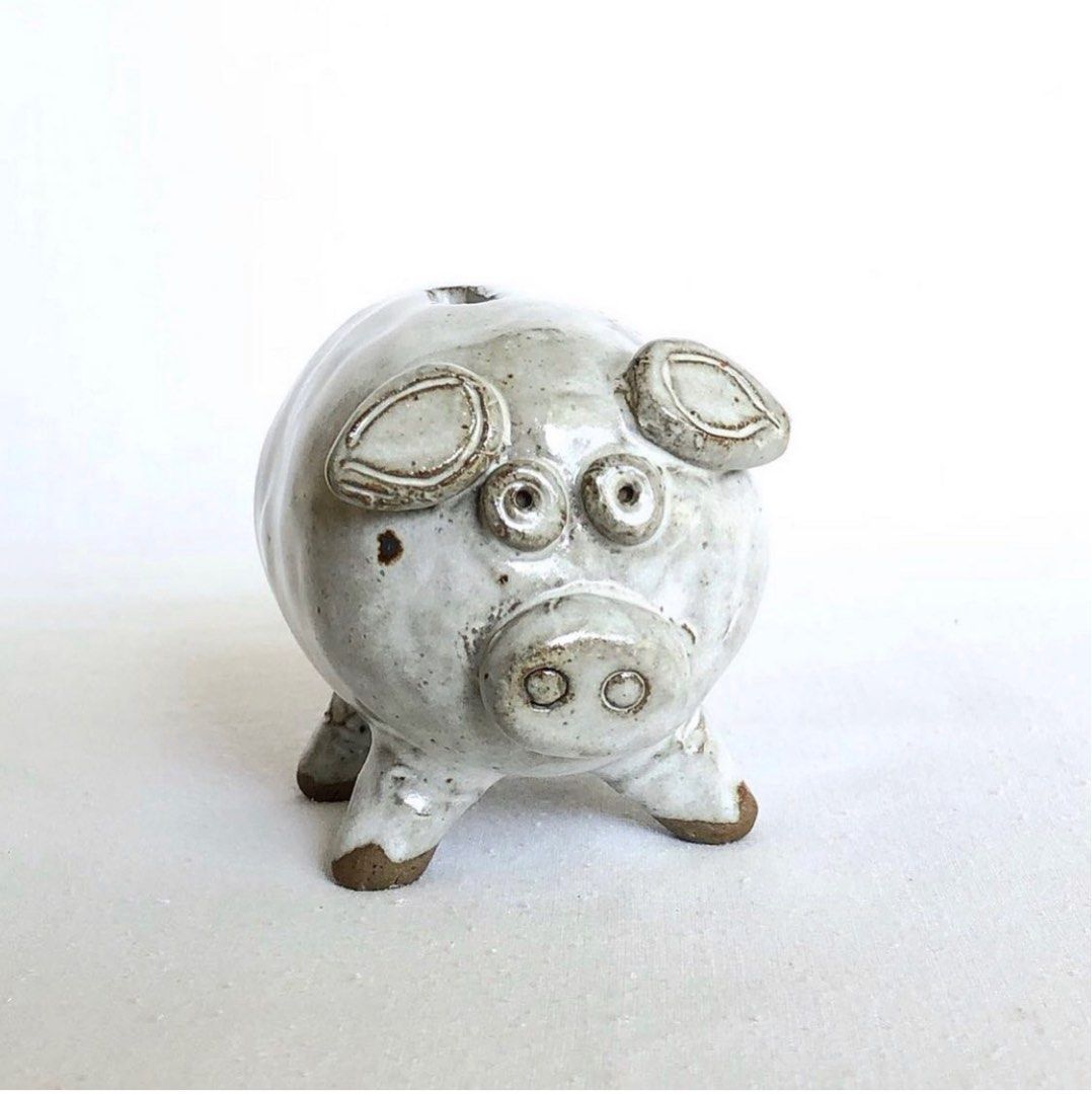 Ceramic Piggy Bank Pig Decor Display (Category: Other Home Decor) located in Davao. Submitted by ejd_needsandwants (Listing ID 1351785782, Image 1). Description: ✴️ Yes! Available. ✴️ ✴️ For Sure Buyer ✴️ ⤵️ Details Below ⤵️ Ceramic Stoneware 🐷 Coin Bank ~ vgc ~ apporx. 4"L x 3"H x 2.5"D ~ Php. 380 ✳️LP posted ✳️ send details to order Name: Add: Cp no: Mop: bpi/bdo/gcash (+ 15Php. sc) 🔆shipping of fragile item/s at buyers risk. (rest assured we